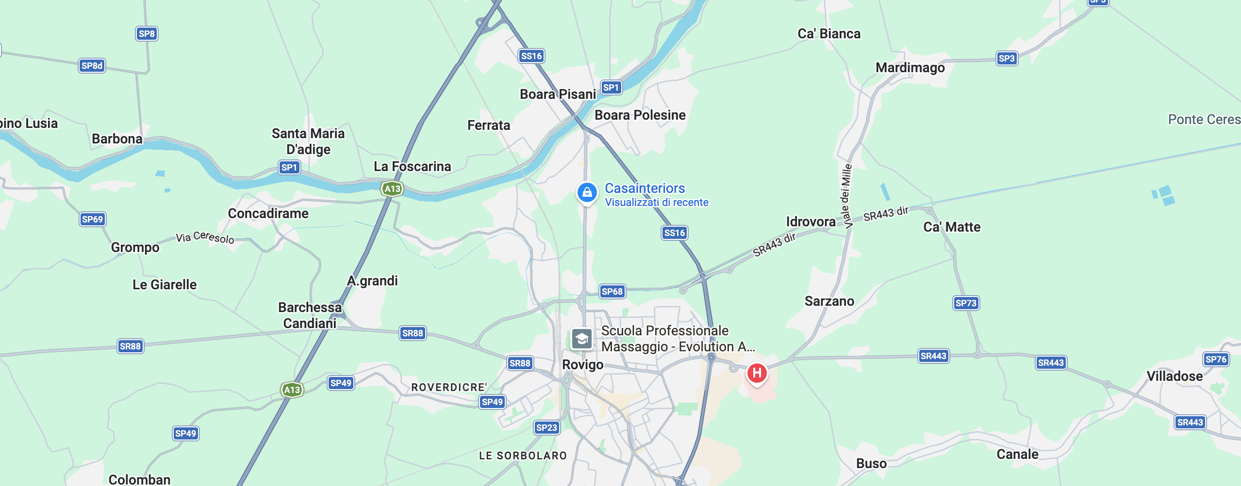 Casainteriors Rovigo mappa